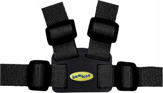 Tuigje Kinderstoel & Looptuigje – Tuigje kind – Kindertuigje met looplijn – Veiligheidstuigje voor kinderen van ca. 6-36 mnd - Zwart van T