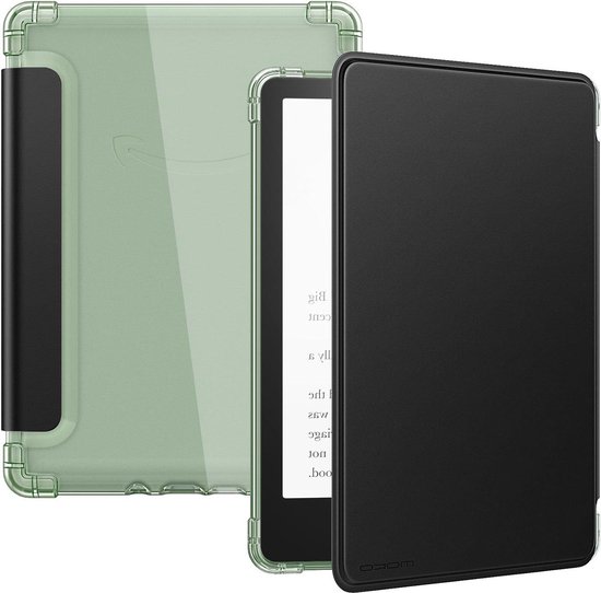 Ultra Clear Soft Flexible Transparent TPU Back Cover for Kindle Paperwhite 11th Generation 2021 & Signature Edition - Black - Auto Wake/Sleep - 6.8 Inch van Fintie