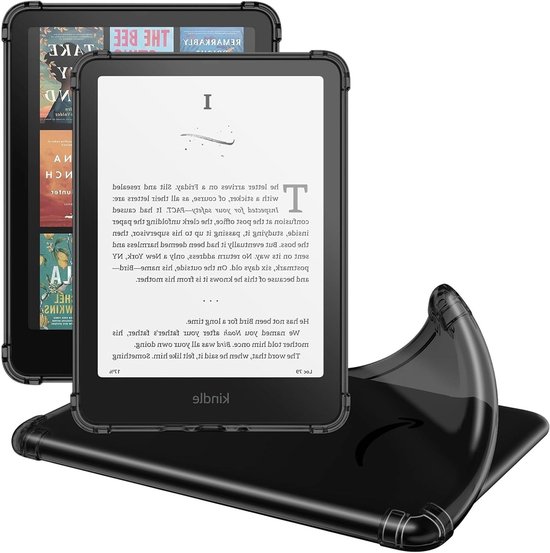 Ultra Dunne Flexibele TPU Hoes voor 7" Kindle Paperwhite 12e Generatie en Colorsoft Signature Edition 2024 - Transparante Beschermende Bumper Case, Zwart