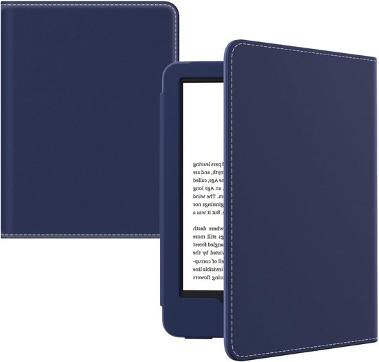 Ultra Lightweight PU Shell Cover with Auto Wake-Sleep for Kindle 2022 - Dark Blue, Case Compatible with All-New 6" Kindle - 11th Generation - 10th Gen2019 - 8th Gen2016 van Fintie