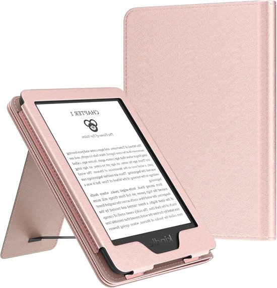 Ultra Lightweight PU Shell Cover with Auto Wake-Sleep for Kindle 2022- Rose Gold- 6 Inch- 10th Gen- 11th Gen van MoKo