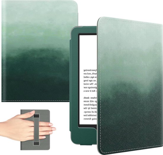 Ultra Lightweight PU Shell Cover with Auto Wake-Sleep - Pine Green - 6" Kindle Case - 11th Generation 2022 Release - 10th Generation 2019 - 8th Gen2016 van MoKo