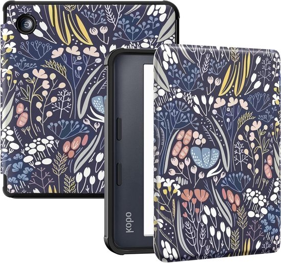 Ultra Slim en Lichtgewicht Folio Hoes voor Kobo Libra Colour 7" 2024 - Auto Wake/Sleep Functie, Nachtblauw, Bescherming en Stijl