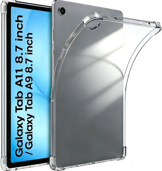 Ultradunne schokbestendige tabletbeschermhoes voor Samsung Galaxy Tab A11 8,7 inch, siliconen TPU, helder transparant en perfect passend