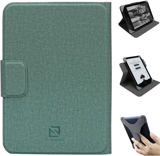 Universele Afneembare Hoes voor 6'' Kindle 2024/2022 en Kobo Nia/Clara - Lichtgewicht Bescherming met Meerdere Kijkhoeken - Lichtblauw van Merkloos
