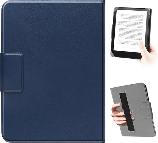 Universele Beschermhoes voor 6.8 Inch E-Readers - Geschikt voor Kindle, Kobo en Sony - Elastische en Duurzame Bescherming in Blauw van Merkloos