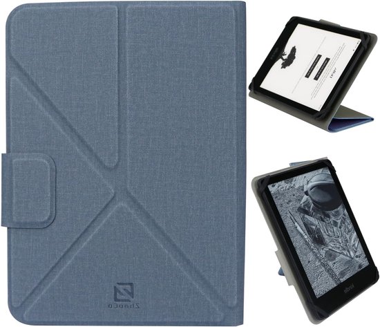 Universele E-reader Hoes voor 6.8" Kindle Paperwhite 2021 en 2024 - Bescherming, Stijl en Functionaliteit in Blauw