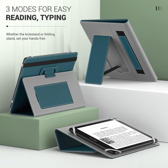 Universele Hoes voor 6-7 Inch eReaders en Tablets in Turquoise - Bescherming, Stijl en Functionaliteit