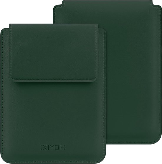 Universele Hoes voor 6.8" en 7" E-reader, Geschikt voor Kobo Clara HD, PocketBook en Sony, Donkergroen Kunstleer met Bescherming en Stijl van Merkloos