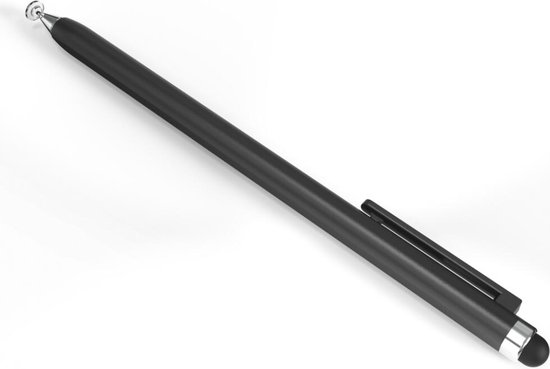 Universele Stylus Pen Met Precision Disc Tip en Zachte Tip - Met Schuifsysteem - Geschikt voor Telefoon Tablet en iPad - Zwart van Tech66