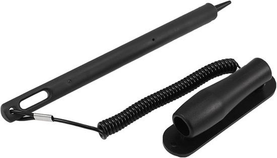 Universele styluspen - capacitatieve aanraakpen - professioneel - zwart - navigatie - resistent - styluspen voor tablets en smartphones - zwart - compatibel met diverse modellen
