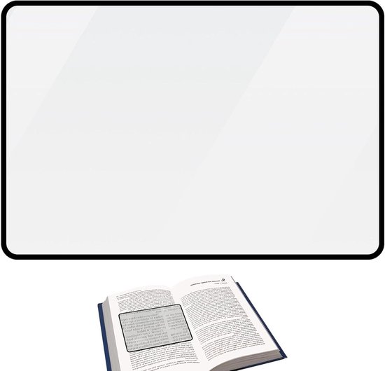 Vergrootglas Lezen - Leesloep - Tekst Vergroten - Transparant PVC - 3x Vergroting - Transparant