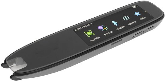 Vertaal Scanning Pen, HD Oogbescherming Touchscreen Stemvertaler Apparaat Geluidsreductie Dubbele Microfoon Ingebouwde E-woordenboek Pen