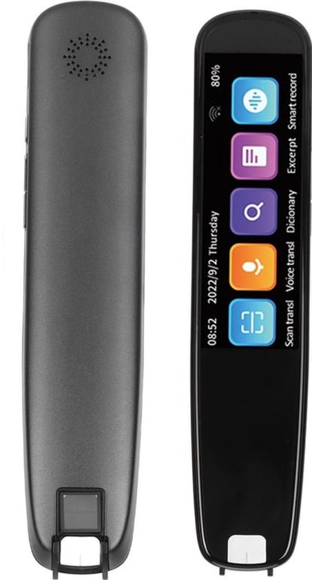 Vertaalpen, 134 Talen Vertaalapparaat Vertaalpen Scanner, WiFi Vertaal Scanning Pen, Woordenboekpen, Ondersteunt 12 Talen Offline, 22 Tekstfragmenten, 3 Uur Opname