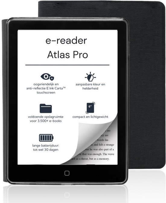 Viciq Sense Pro Ereader voor 24.000 Ebooks - E reader Nederlandstalig - Schermverlichting - Frontlight - 64GB - 6 Inch E-reader - Ebook & Luisterboeken - Nederlands van Merkloos