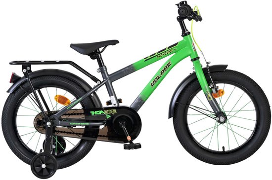 Volare Thombike Kinderfiets - Jongens - 16 inch - Groen Grijs van Volare