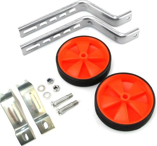 Voltano Zijwieltjes – Rood – 12-20 Inch - Zijwielen Voor Kinderfiets van Voltano