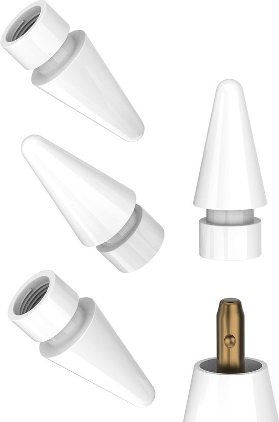 Voor Apple Pencil vervangende tips (4 stuks) voor iPad Pro MFI-gecertificeerde adapter voor Apple Generation Pen Stylus Adapter Pen 1st 2 stuks Tips Generation Touch Jack voor iPhone