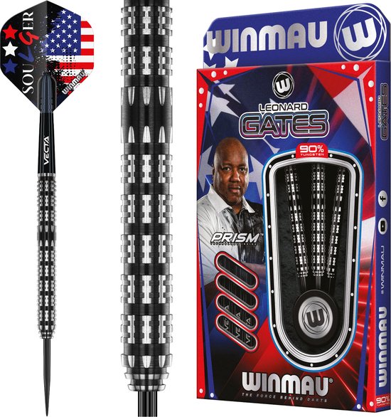 WINMAU - Leonard Gates: Steeltip Tungsten Dartpijlen Professioneel - 22g van Winmau