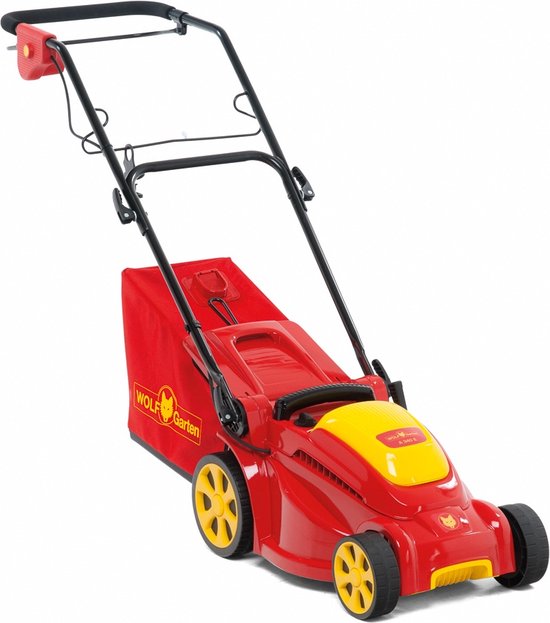 WOLF-Garten A 340 E Elektrische Grasmaaier - 1400 W - 34 cm maaibreedte - 30 liter opvangbak - centrale hoogte-instelling van WOLF-Garten