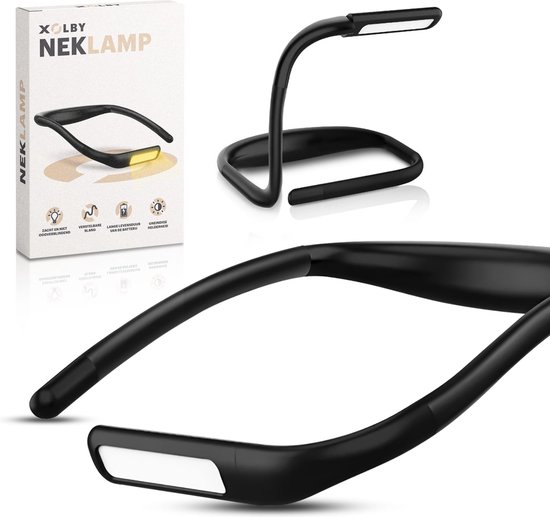 Xolby® Neklamp voor Boek en Haakwerk - Flexibele LED Leeslamp - Neklampje & Nekleeslamp - Leeslampje voor in Bed - USB Oplaadbaar van Merkloos