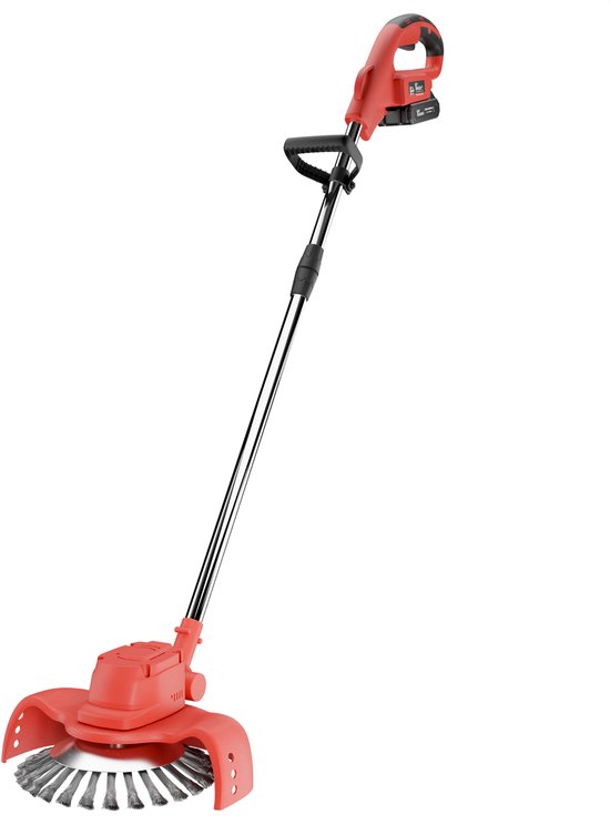 YARDIO Tools® - TerraClean PRO Premium - Onkruidborstel - Voegenborstel - Onkruidborstel Electrisch - Onkruidborstel Bosmaaier Machine - Grastrimmer - Bosmaaier - Kantenmaaier - 21v zonder Accu en Snellader - TerraCleanPRO-Premium van Merkloos	